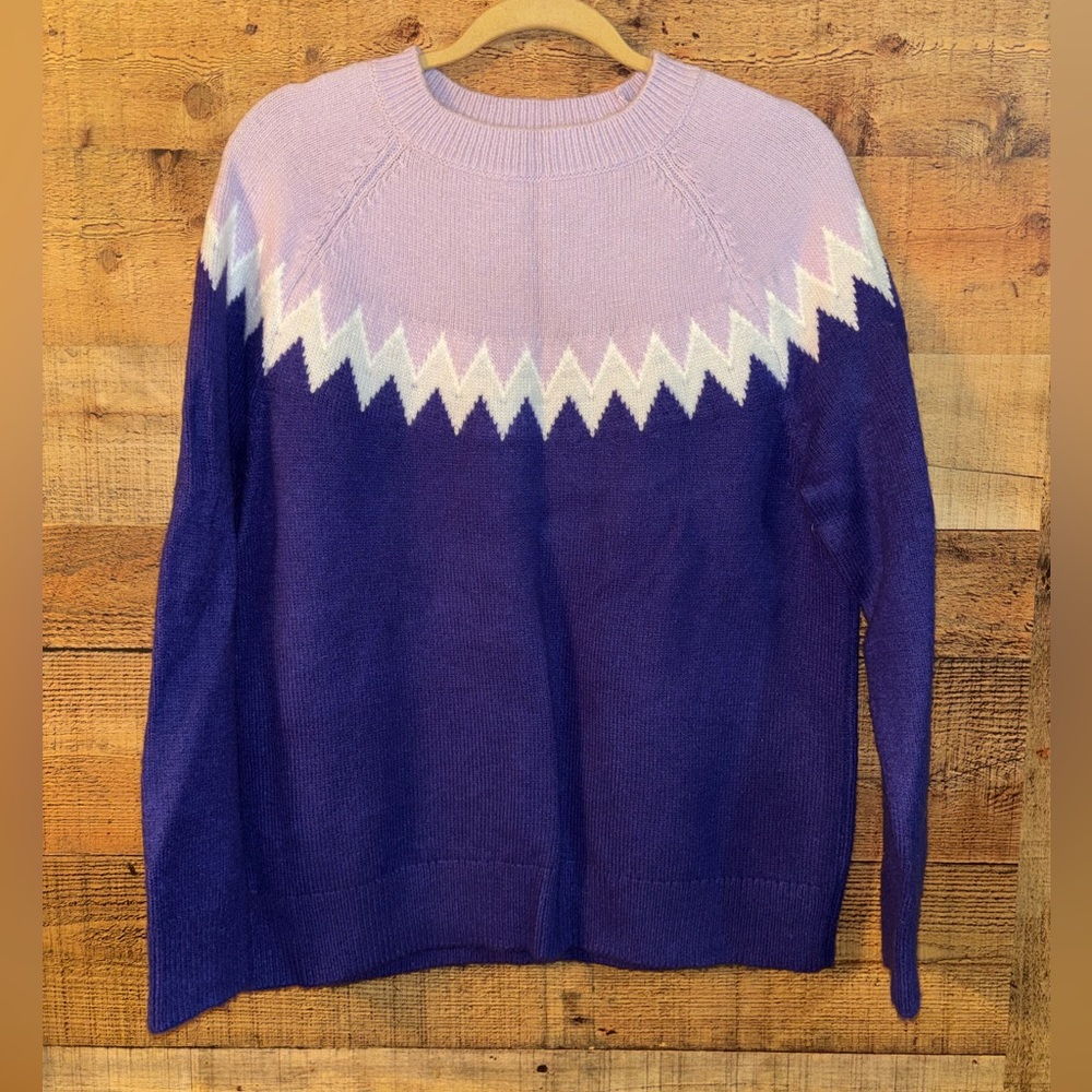 Ann Taylor Weekend Collection Relaxed Fair Isle Sweater - Picture 2 of 5